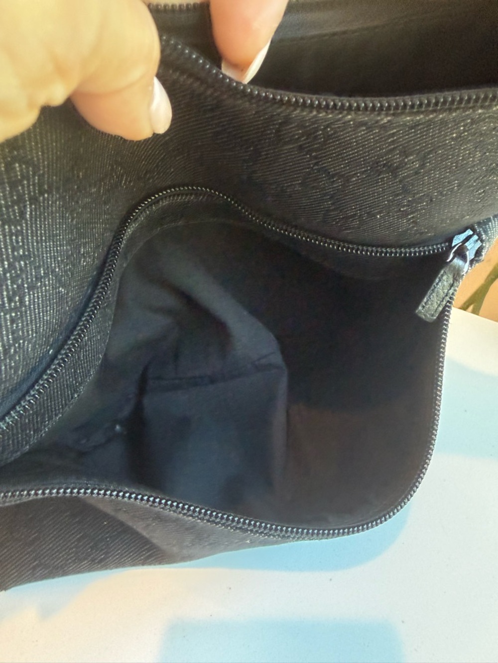 Gucci ‘Denim Monogram Small Hobo’ - Picture 13 of 13